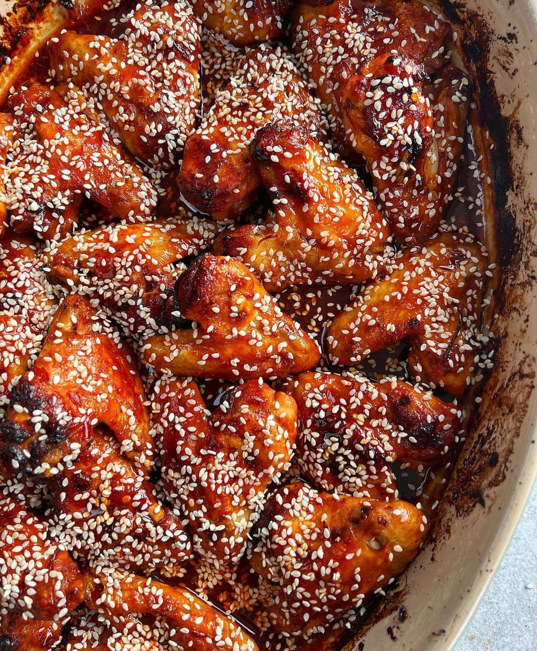 Sticky Sweet & Spicy Chicken Wings